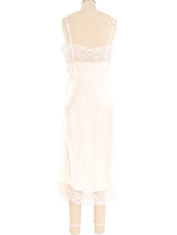 Lace Trimmed Pastel Slip Dress Dress arcadeshops.com