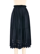 2002 Comme des Garcons Eyelet Pleated Apron Skirt Bottom arcadeshops.com