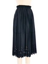 2002 Comme des Garcons Eyelet Pleated Apron Skirt Bottom arcadeshops.com