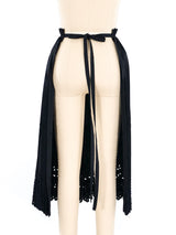2002 Comme des Garcons Eyelet Pleated Apron Skirt Bottom arcadeshops.com