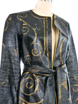 Giorgio di Sant'Angelo Painted Leather Jacket Jacket arcadeshops.com