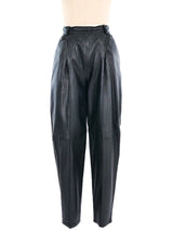 Versus By Gianni Versace Leather Trousers Bottom arcadeshops.com