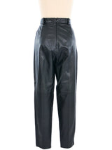 Versus By Gianni Versace Leather Trousers Bottom arcadeshops.com