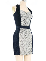 Junior Gaultier Lace Panel Halter And Skirt Ensemble Suit arcadeshops.com