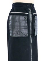 Jean-Charles De Castelbajac Leather Pocket Zipper Skirt Bottom arcadeshops.com