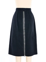 Jean-Charles De Castelbajac Leather Pocket Zipper Skirt Bottom arcadeshops.com