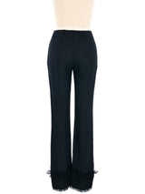 Rochas Chantilly Lace Cuff Trousers Bottom arcadeshops.com