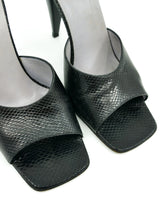 Gucci Snakeskin Heeled Mules, 8.5 Accessory arcadeshops.com