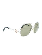 Silver Metal Frame Sunglasses Accessory arcadeshops.com