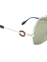 Silver Metal Frame Sunglasses Accessory arcadeshops.com