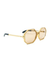 1960s Gold Octagonal Frame Sunglasses Accessory arcadeshops.com
