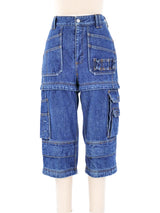 Balenciaga Convertible Cargo Denim Bottom arcadeshops.com