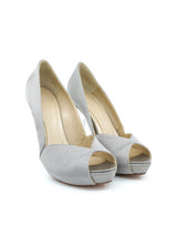 Alexander McQueen Silver Lucite Heels, 37 Accessory arcadeshops.com
