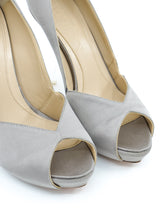 Alexander McQueen Silver Lucite Heels, 37 Accessory arcadeshops.com