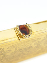 Art Deco Engraved Compact Evening Clutch Accessory arcadeshops.com