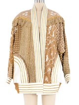 Judith Ann Patchwork Embellished Leather Jacket Jacket arcadeshops.com