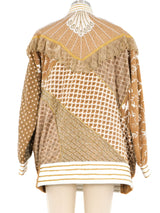 Judith Ann Patchwork Embellished Leather Jacket Jacket arcadeshops.com