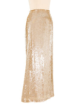 Badgley Mischka Sequin Maxi Skirt Dress arcadeshops.com