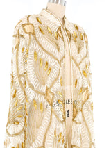 Sequin Embellished Mesh Jacket Jacket arcadeshops.com