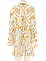 Sequin Embellished Mesh Jacket Jacket arcadeshops.com