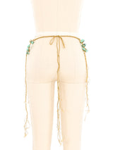 Turquoise Stone Metallic Rope Belt Accessory arcadeshops.com