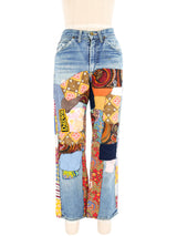 1970s Lee Patchwork Denim Bottom arcadeshops.com