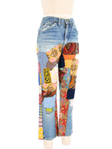 1970s Lee Patchwork Denim Bottom arcadeshops.com