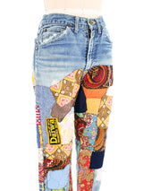 1970s Lee Patchwork Denim Bottom arcadeshops.com