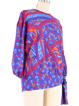 Diane Freis Side Tie Top Top arcadeshops.com