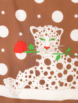 Leopard With Rose Scarf Accessory arcadeshops.com