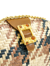 Woven Wicker Convertible Clutch Accessory arcadeshops.com