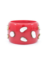 Pearl Studded Resin Bangle Jewelry arcadeshops.com