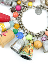 Art To Wear Thimble Charm Bracelet Jewelry arcadeshops.com