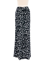 Miu Miu Crepe Printed Pants Bottom arcadeshops.com