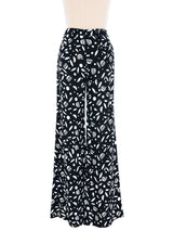 Miu Miu Crepe Printed Pants Bottom arcadeshops.com