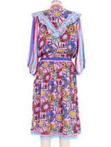 Diane Freis Neon Psych Print Dress Dress arcadeshops.com