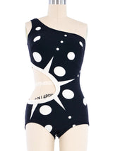 1960s Space Age Cut Out Swimsuit Suit arcadeshops.com