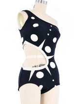 1960s Space Age Cut Out Swimsuit Suit arcadeshops.com
