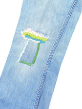 1970s Landlubber Embroidered Patched Jeans Bottom arcadeshops.com