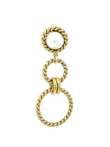 Edouard Rambaud Pearl Twisted Wire Drop Earrings Jewelry arcadeshops.com