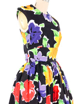Victor Costa Open Cross Back Floral Gown Dress arcadeshops.com