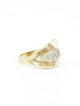 14k Teardrop Style Modernist Ring Fine Jewelry arcadeshops.com