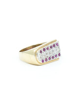 Diamond and Ruby Pave Statement Ring Fine Jewelry arcadeshops.com