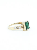 Tourmaline and Diamond Band Ring Fine Jewelry arcadeshops.com