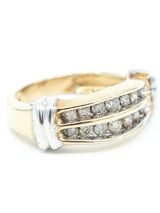14k Diamond Ribbon Band Ring Fine Jewelry arcadeshops.com