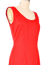 Moschino Red Ruffled Dress Dress arcadeshops.com