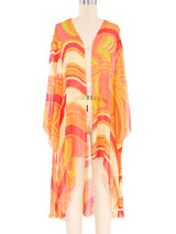 Abstract Silk Kimono Jacket arcadeshops.com