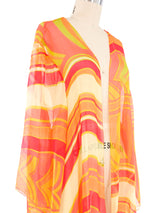 Abstract Silk Kimono Jacket arcadeshops.com