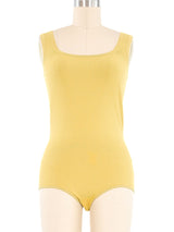 Alaia Chartreuse Sleeveless Bodysuit Suit arcadeshops.com