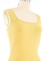Alaia Chartreuse Sleeveless Bodysuit Suit arcadeshops.com